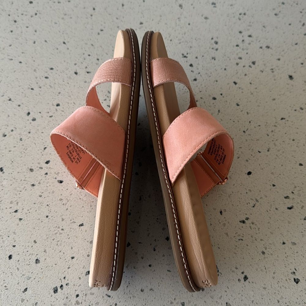SPERRY Wave Side PLUSHWAVE Peach Leather Strap Sandals Slides Casual Comfort 9.5 - Picture 12 of 12